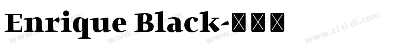 Enrique Black字体转换